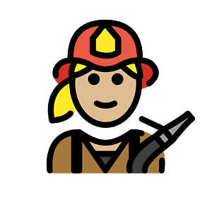 Woman firefighter