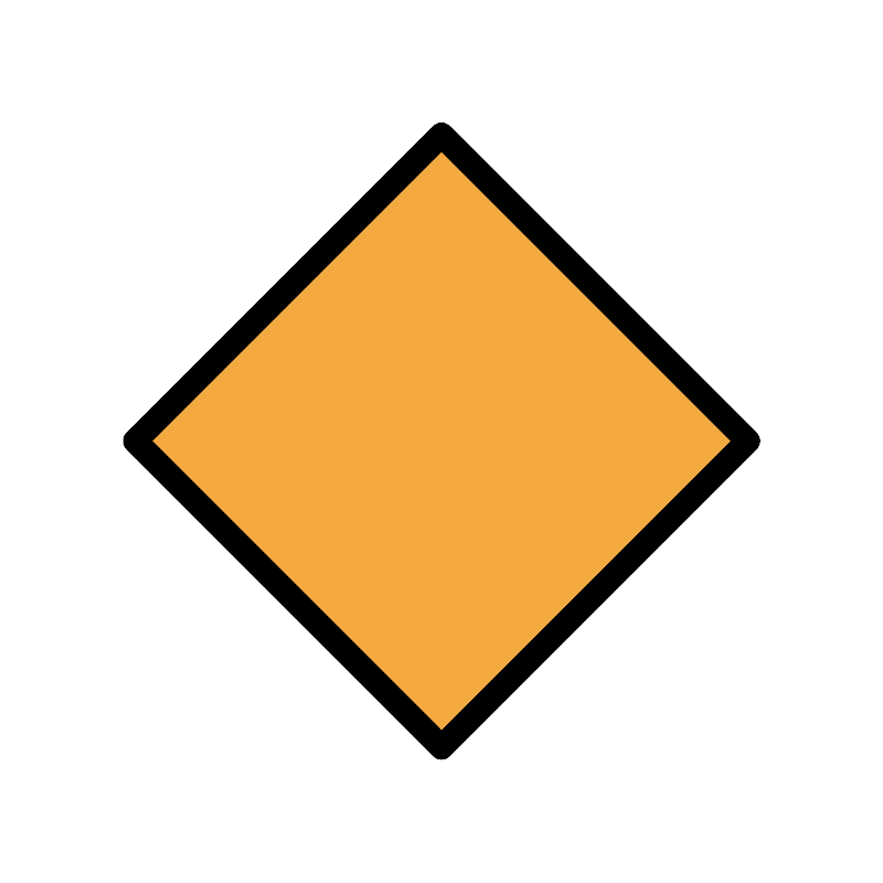 Large orange diamond