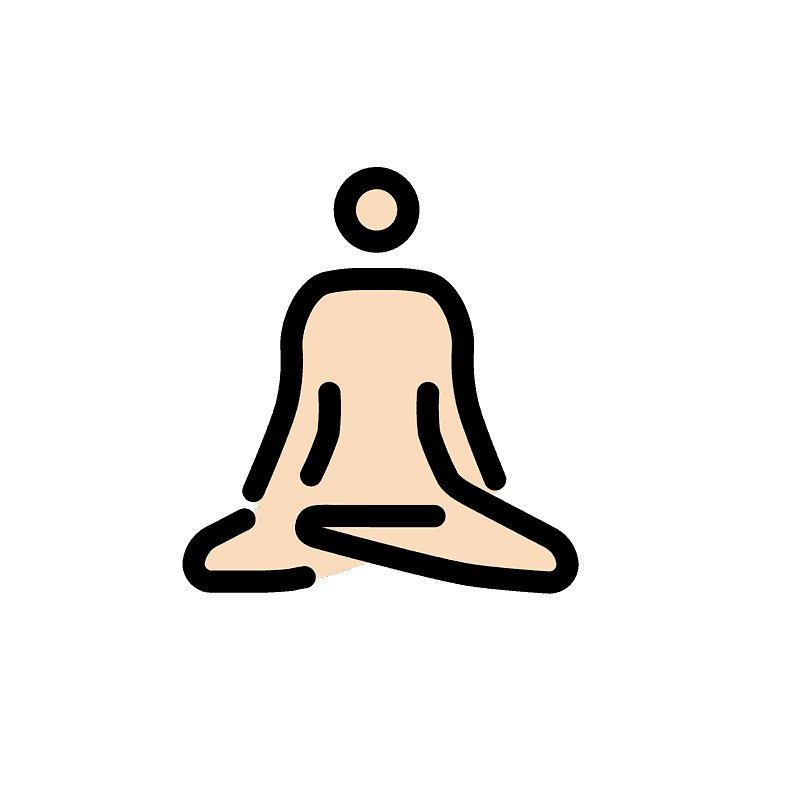 Man in lotus position