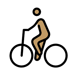 Person biking