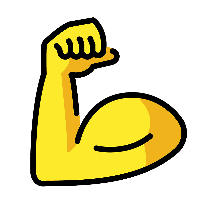 Flexed biceps