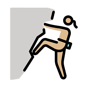 Woman climbing