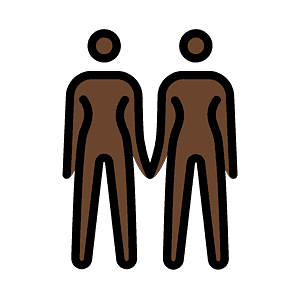 Women holding hands