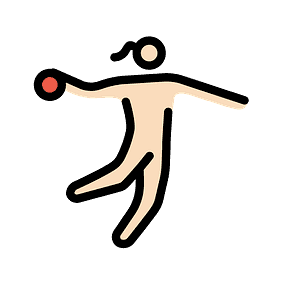 Woman playing handball