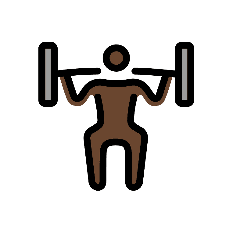 Man lifting weights