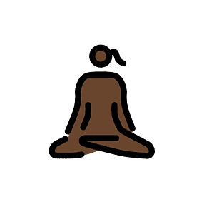 Woman in lotus position