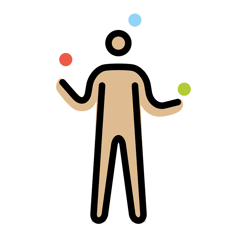 Person juggling