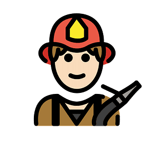 Man firefighter
