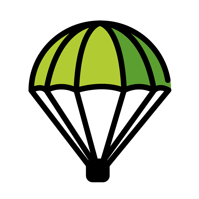 Parachute - Free vector emoji on creazilla.com