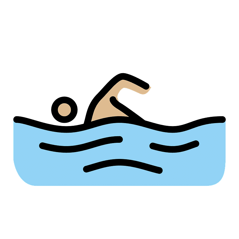 Person swimming
