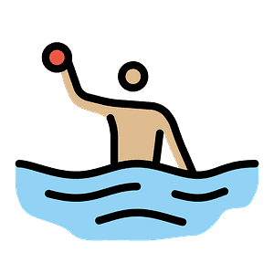 Person playing water polo