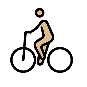 Carnagione scura ciclista donna