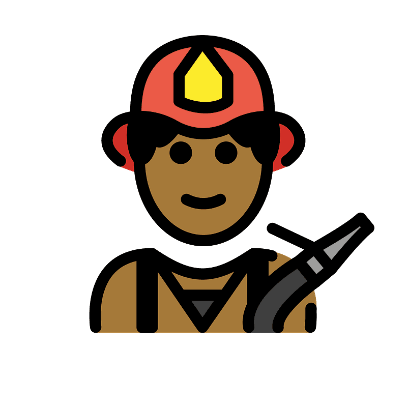 Man firefighter