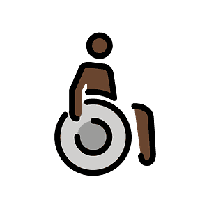 Person in manual wheelchair