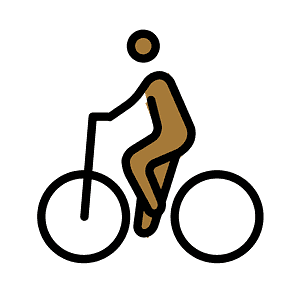 Person biking