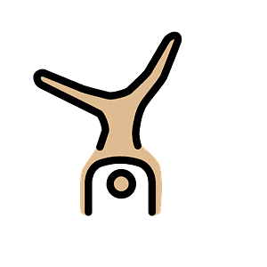 Man cartwheeling