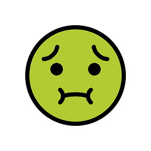 Nauseated face