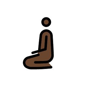 Person kneeling