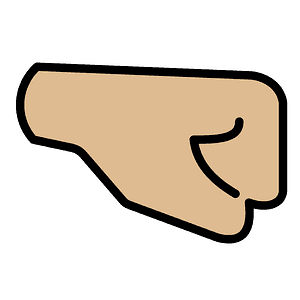 Right-facing fist