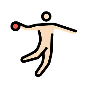 Man playing handball