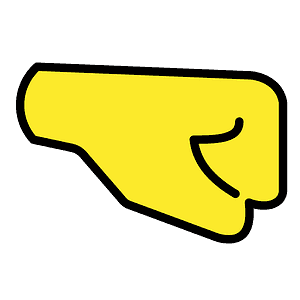 Right-facing fist