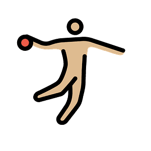Man playing handball