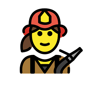 Woman firefighter
