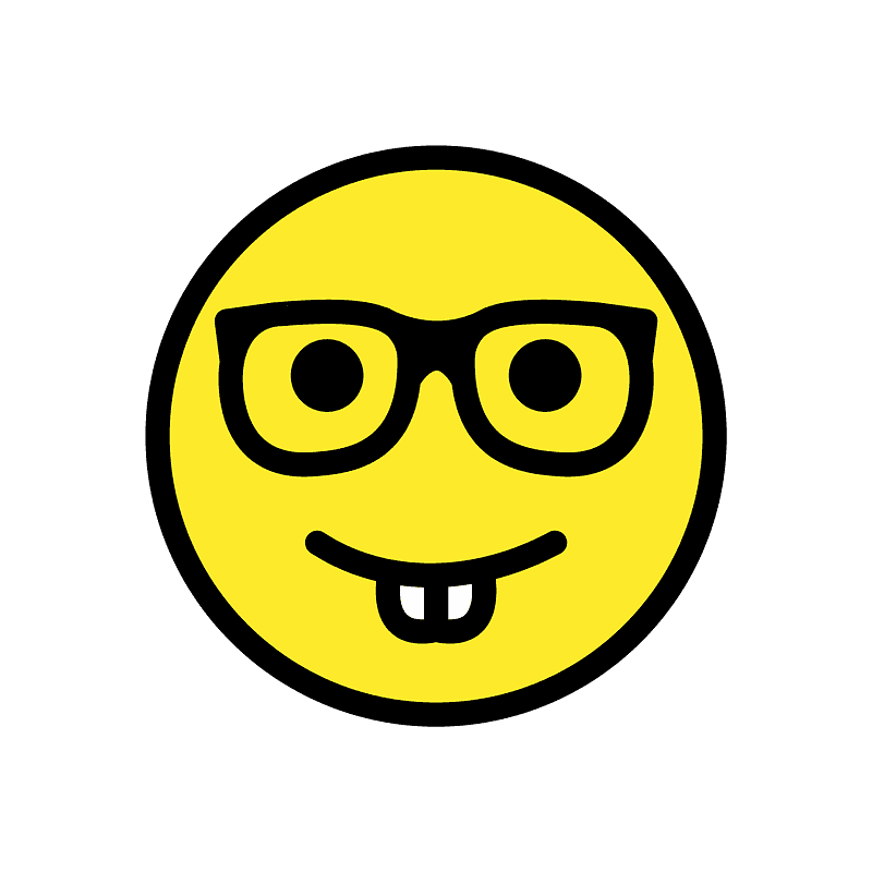 Nerd face