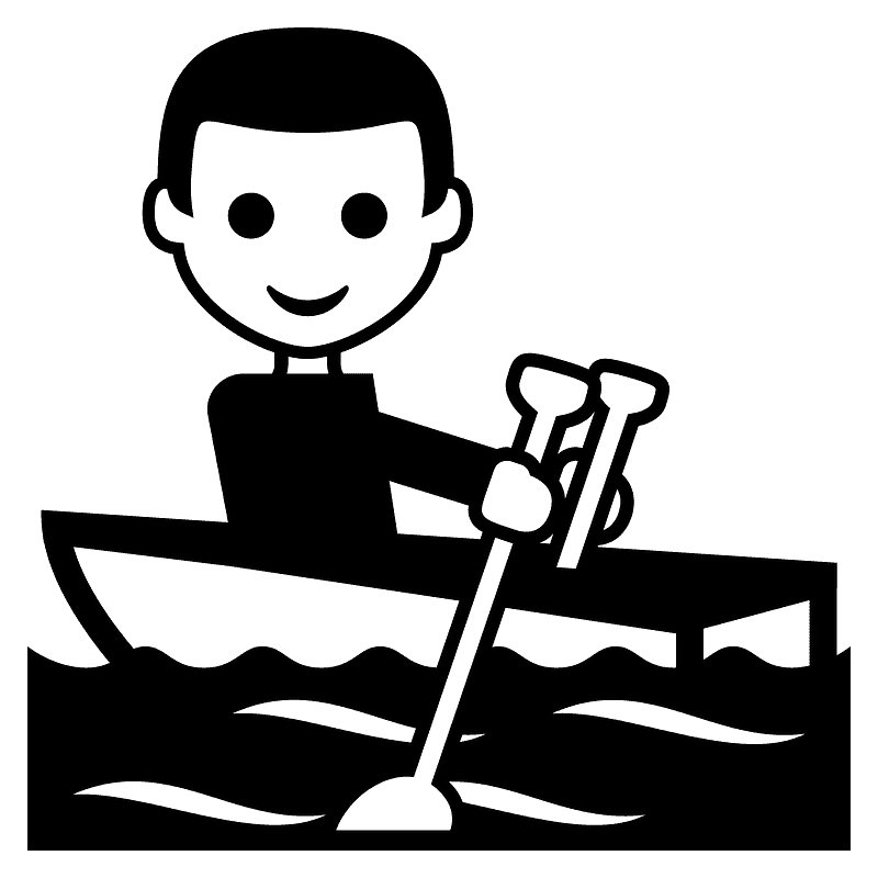 Person rowing boat