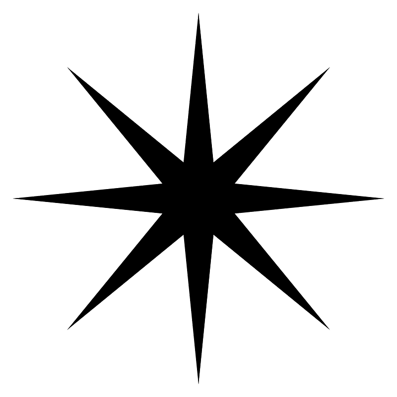 Eight-spoked asterisk