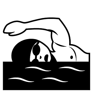 Person swimming