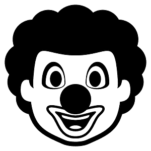 Clown-Gesicht