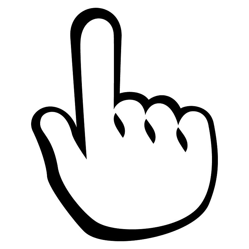 Backhand index pointing up