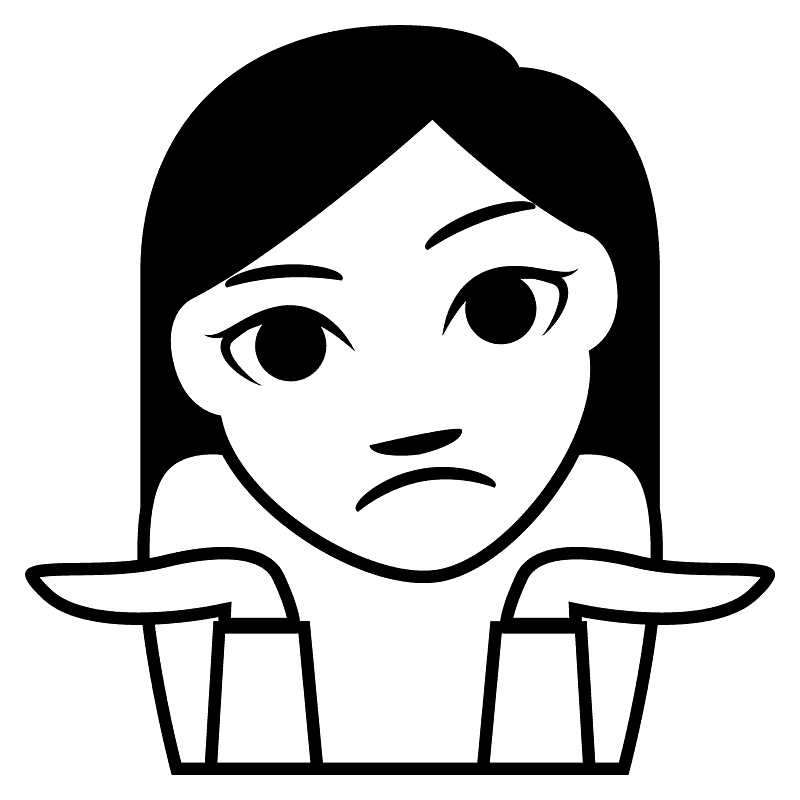Person shrugging