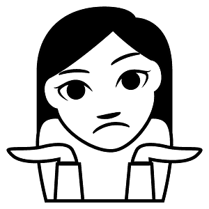 Person shrugging