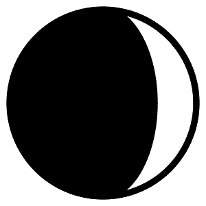 Waxing crescent moon