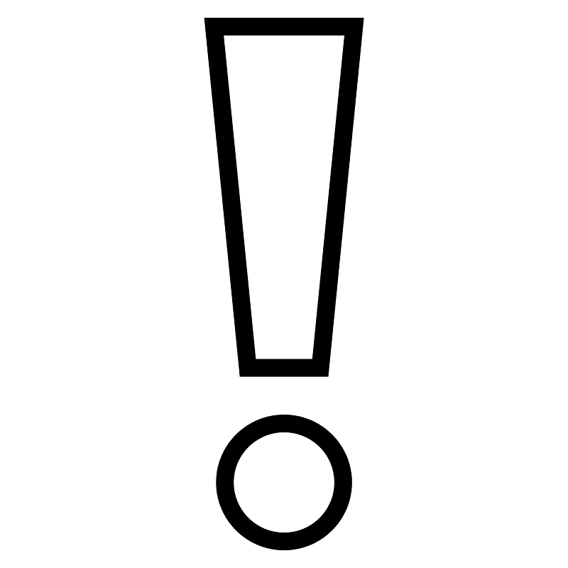 Белый восклицательный знак