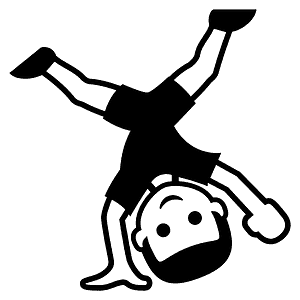 Person cartwheeling