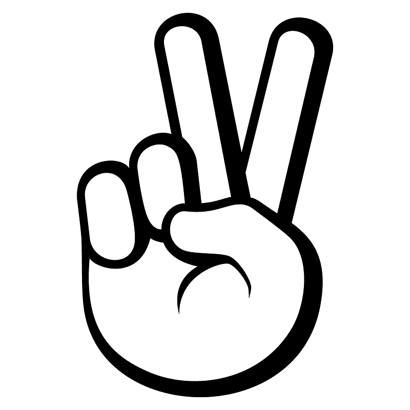 胜利手势