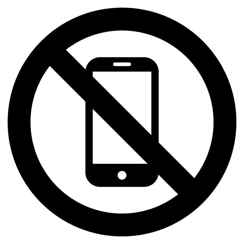 Mobiltelefone verboten