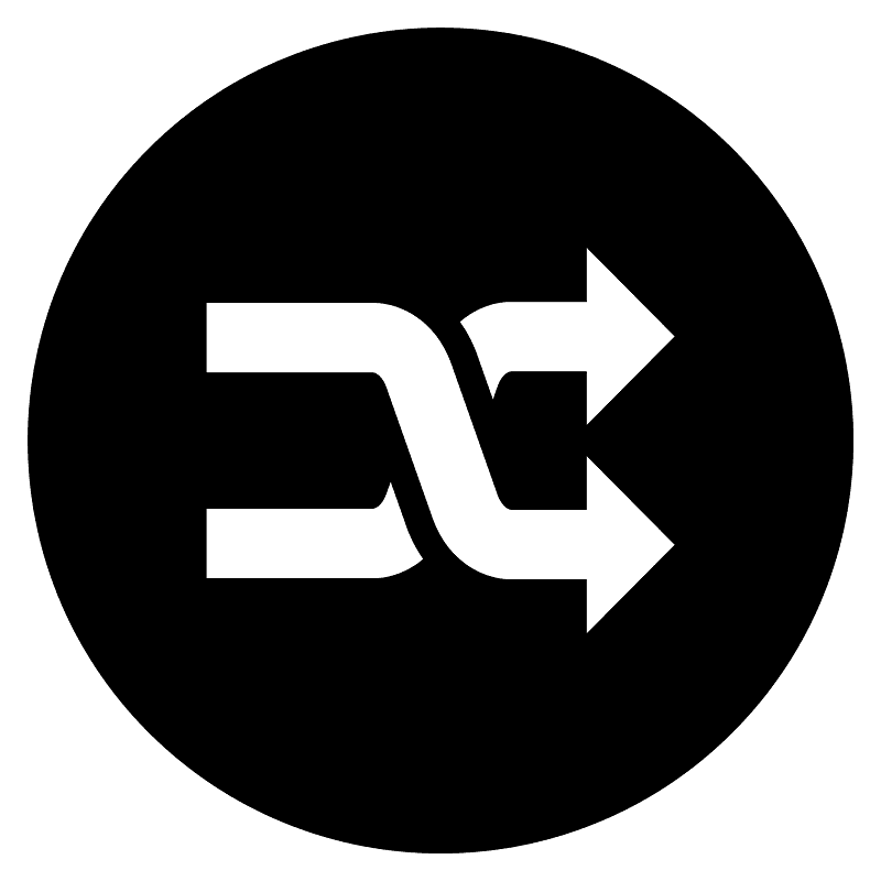Shuffle tracks button