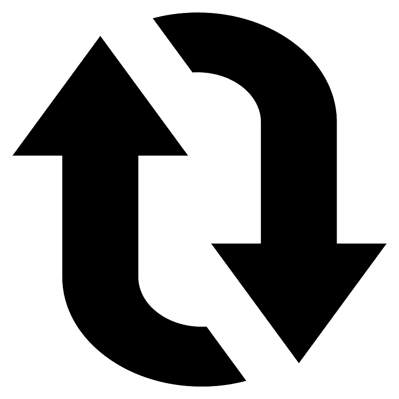 Clockwise vertical arrows
