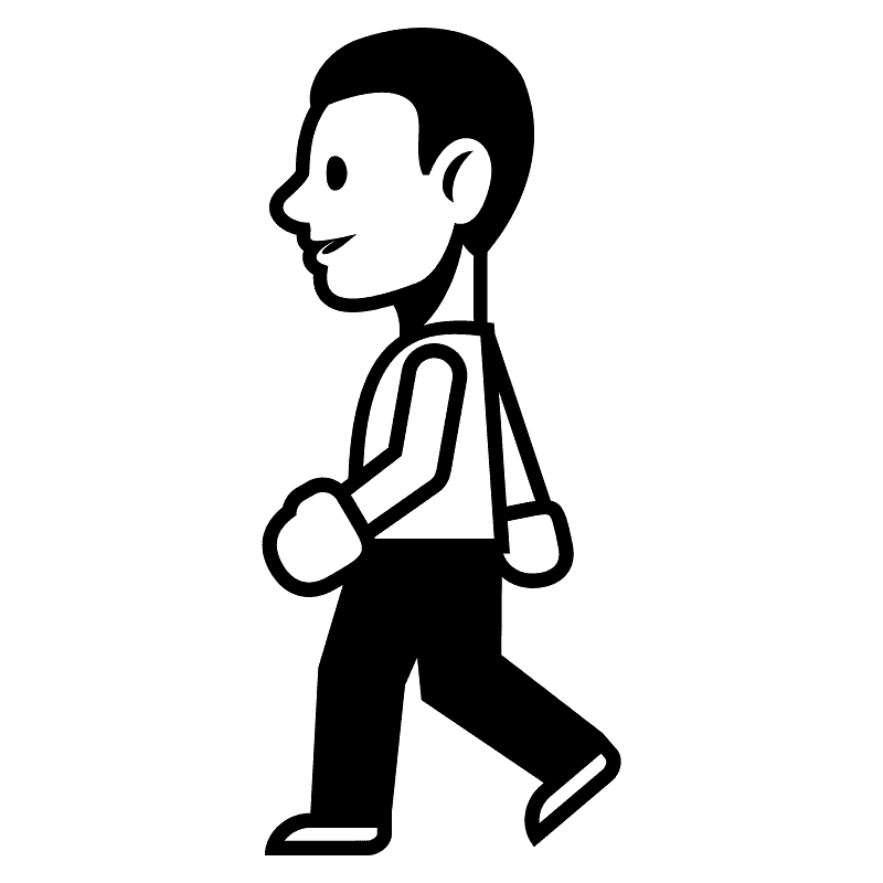 Person walking - Free vector emoji on creazilla.com