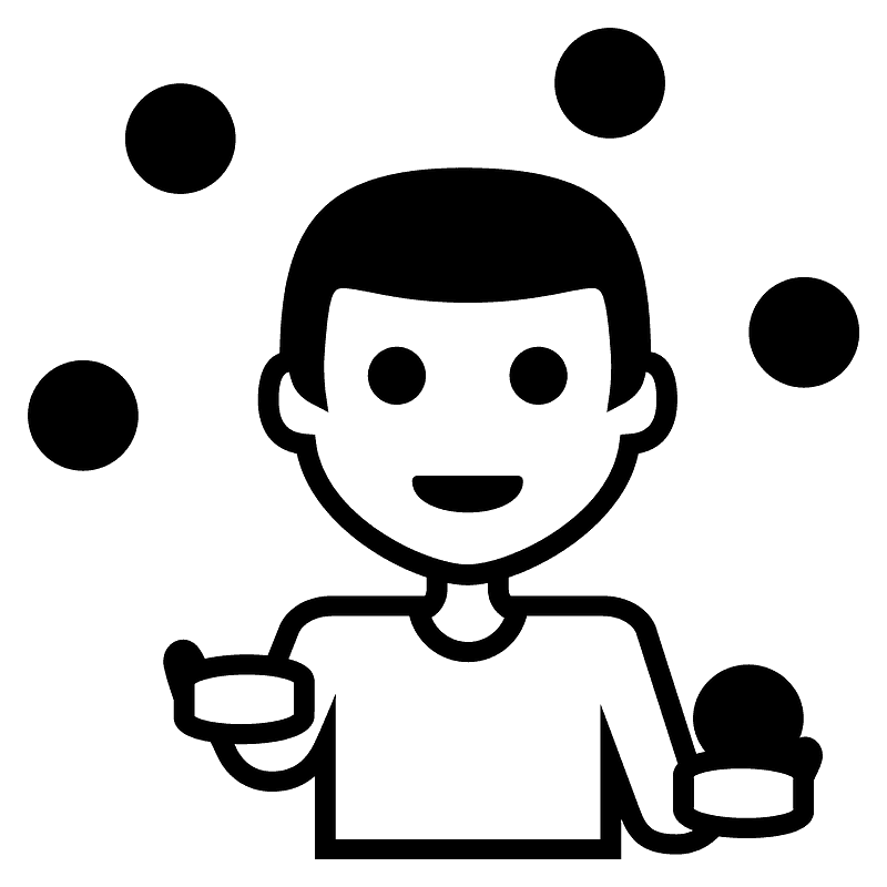 Person juggling