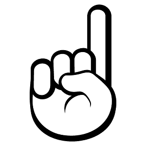 Index pointing up