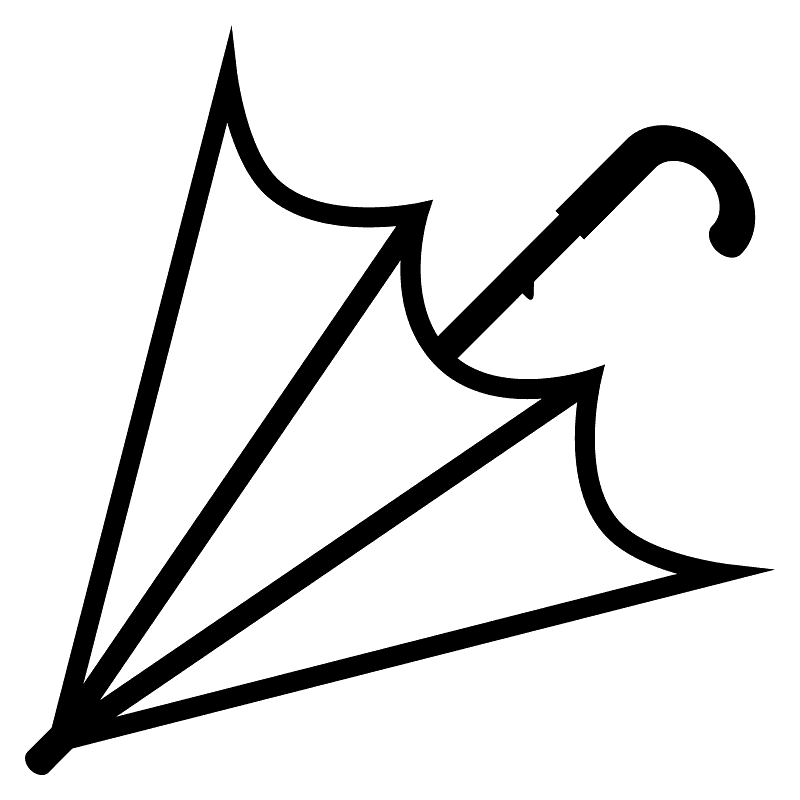 Закрытый зонт