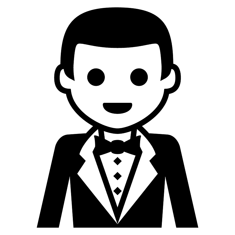 Person in tuxedo