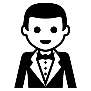 Person in tuxedo
