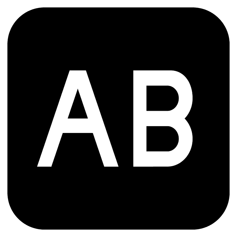 AB button (blood type)