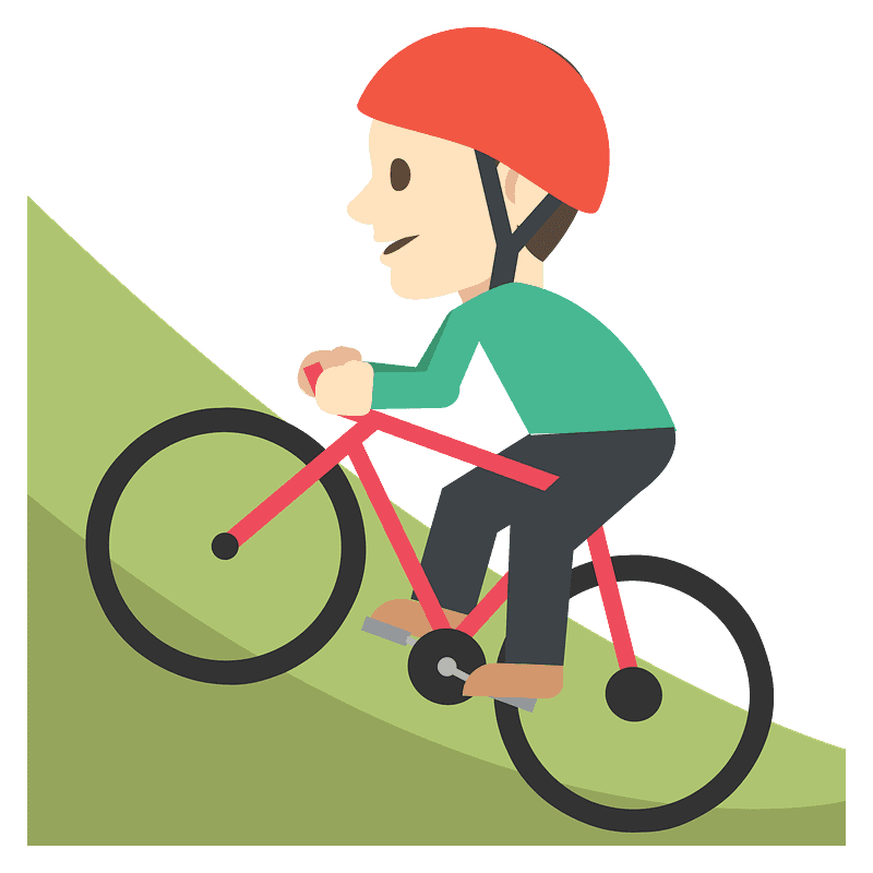 白皮膚 騎登山車